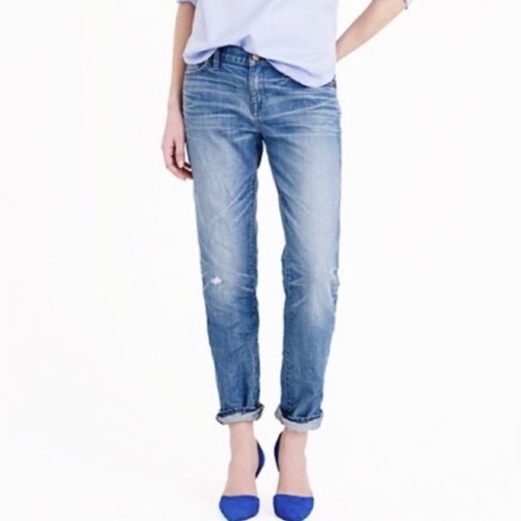 J. Crew Slouchy Distressed Boyfriend Jeans - Picture 7 of 10